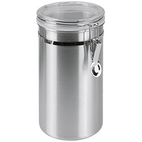 Metaltex Vorratsdose mit Acryldeckel, 2,0 Liter, silber