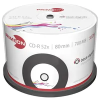 PrimeOn CD-R 80min/700MB, 52x, 50er Spindel printable 2761107
