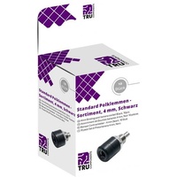 TRU Components Laborsteckverbinder-Sortiment Buchse, Einbau vertikal Schwarz