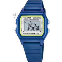 Calypso Unisex Digital Gesteppte Daunenjacke Uhr mit Kunststoff Armband