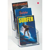 Sigel Tischprospekthalter transparent DIN A5 3 Fächer