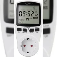 Sygonix 1625525 Steckdosen-Zeitschaltuhr digital Wochenprogramm 3680 W Timer-Funktion, START/STOPP-Funktion,