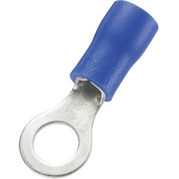 TRU Components 1572136 Ringkabelschuh Querschnitt (max.)=2.50mm2 Loch-Ø=5.2mm Teilisoliert Blau