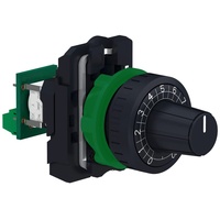 Schneider Electric XB5AD912R10K Potentiometer Komplettgerät mit integr. Widerstand 10K