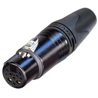 Neutrik NC10FXX-14-B XLR-Steckverbinder Kupplung, gerade Polzahl: 10 Schwarz