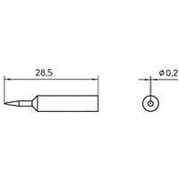 Weller XNT 1S Lötspitze Rundform Spitzen-Größe 0.2mm Inhalt 1St.