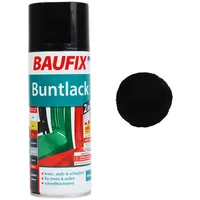 Baufix - Buntlack Spray-Dose Schwarz glänzend,