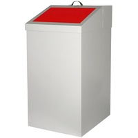 SZ METALL Abfalleimer 54 Liter rot, 34x65x38 cm