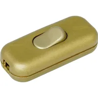 Kopp 191307003 Schnurschalter mit Zugentlastung Gold 1 x Aus/Ein