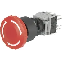 TRU Components LAS1-BY-33TSA Not-Aus-Schalter 250 V/AC 3 Öffner, 3
