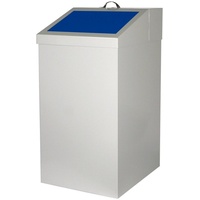 SZ METALL Abfalleimer 54 Liter blau, 34x65x38 cm