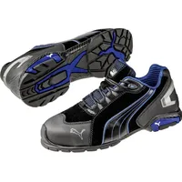 Puma Rio Black Low Gr.46 Veloursleder Aluminiumkappe