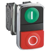 Schneider Electric ZB4BA7341 Harmony ZB4BA7341 Doppeldrucktaster Betätiger flach 2