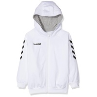 Hummel GO Baumwoll Kapuzenjacke Kinder white 116