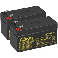 KungLong 2x Bleiakku 12V 1,2Ah kompatibel Pflegebett Sentida Q7