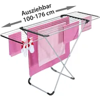 Gravidus Flügel Wäschetrockner Wäscheständer Ständer - Silber