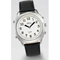 Atlanta sprechende Herrenarmbanduhr 8908/19 Leder