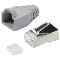 Logilink MP0021 RJ45-Steckverbinder CAT 6, geschirmt MP0021 Stecker, gerade