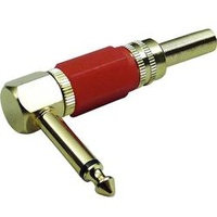 TRU Components 1582695 Klinken-Steckverbinder 6.35mm Stecker, gewinkelt Polzahl: 2