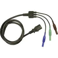 Cliff CIH29920 Sicherheits-Messleitung Stecker 4 mm Kaltgeräte-Buchse C13 1.50