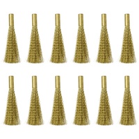 TOOLCRAFT TO-5864076 Ersatzpinsel für Glasfaser-Radierer 12er-Pack (Messingdraht) 4 mm