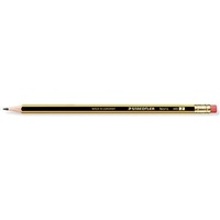 Staedtler Noris 122 Bleistift HB schwarz/gelb, Radierer (122-HB)