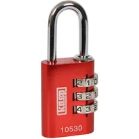 Kasp K10530REDD Vorhängeschloss 30mm Rot Zahlenschloss