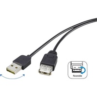 Renkforce USB-Kabel USB 2.0 USB-A Stecker, USB-A Buchse 1.80