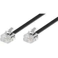Goobay RJ11 Anschlußkabel 15m,sw,St/St 50320