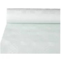 Papstar 12540 Damasttischtuch, 1m x 1 m weiss.