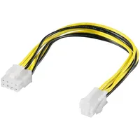 Goobay ATX 8-Pin auf 4-Pin Stromadapterkabel 24 cm Schwarz