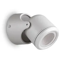 Ideal Lux XENO AP1, 1-flammig, IP44, GU10 schwenkbar, Grau