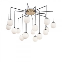 Ideal Lux Pendelleuchte RHAPSODY, 16-flammig, Ø 95cm, inkl. G9