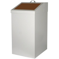 SZ METALL Abfalleimer 54 Liter braun, 34x65x38 cm