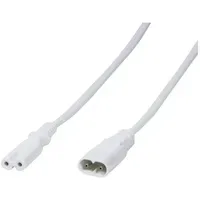Logilink Strom Verlängerungskabel [1x Kleingeräte-Stecker C8 - 1x Kleingeräte-Buchse