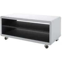 MCA Furniture Jeffrey Lowboard 79 cm weiß/schwarz