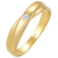 Elli DIAMONDS Wickelring Solitär Diamant (0.03 ct.) 585 Gelbgold