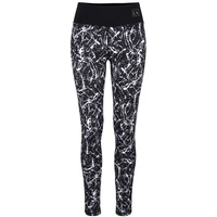 LASCANA ACTIVE Leggings Damen schwarz-marmoriert-weiß Gr.32/34