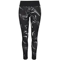 LASCANA ACTIVE Leggings Damen schwarz-marmoriert-weiß Gr.32/34