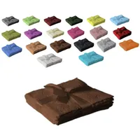 EXKLUSIV HEIMTEXTIL Seiftuchset 30 x 30 cm braun 4
