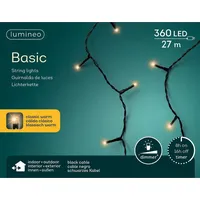Lumineo LED-Lichterkette 27m, 360 LEDs, Dimmer, Timer, IP44,
