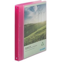Eichner Präsentationsringbuch 4-Ringe rot-transparent 2,5 cm DIN A4