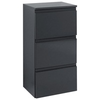 Held Unterschrank Grau Holzwerkstoff, 3 Schubladen, 40x79x35 cm Badezimmer,