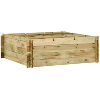 VidaXL Pflanzkübel Hochbeet Kiefernholz Imprägniert 120x120x40 cm