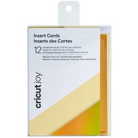 Cricut JoyTM Einlegekarten für Schneideplotter creme, 12 St.