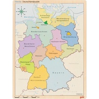 GoKi 57417 - Puzzle im Puzzle Deutschland: 30 x