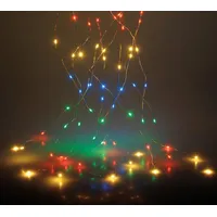 Spetebo Draht Lichterkette multicolor - bunt / 160 LED
