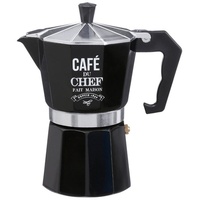 SECRET DE GOURMET Espressokaffeebrauer schwarz - italienische kaffee, Kaffeekanne