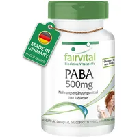 Fairvital | PABA 500mg - 100 Tabletten - HOCHDOSIERT
