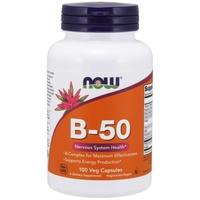 NOW Foods Vitamin B-50 100 Veg Kapseln